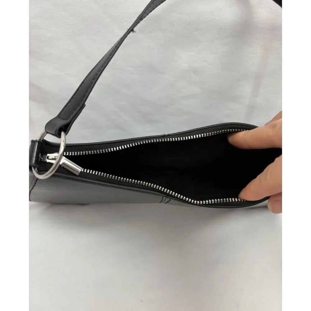 Divided Small Leather Shoulder Bag Purse Classy New Small Minimalist
